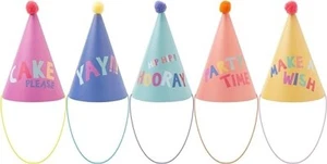 15 pcs Rainbow Hats for Kids Colorful Party Hats Paper Cone Hats Craft Fun Hats - Picture 1 of 6