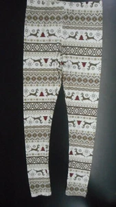 Leggings navideños de renos para niñas Derek Heart niñas tallas 7/8, 10/12 y 14 - Imagen 1 de 3