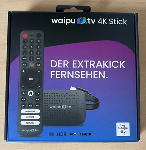 Waipu.tv 4k Stick inkl. Fernbedienung und Netzteil - sehr guter Zustand - Bild 1 von 7