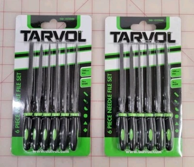  Tarvol 6 Piece Needle File Set Small Tool -- New 2 Sets = 12 Pieces total  - Image 1 of 2