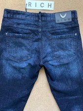 John Richmond Men's Skinny Fit Stretch Blue Jeans, Size W32", L32", RRP£180