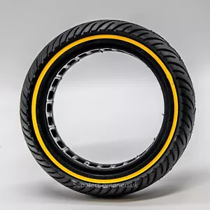 E Scooter 8.5inch Solid Tyre Tire - Yellow Line MI Xiaomi M365 Aovo and other - Picture 1 of 3