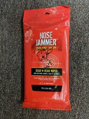 Nose Jammer Gear-and-Rear Odor Eliminating Wipes 20 Pk - Image 1 of 2