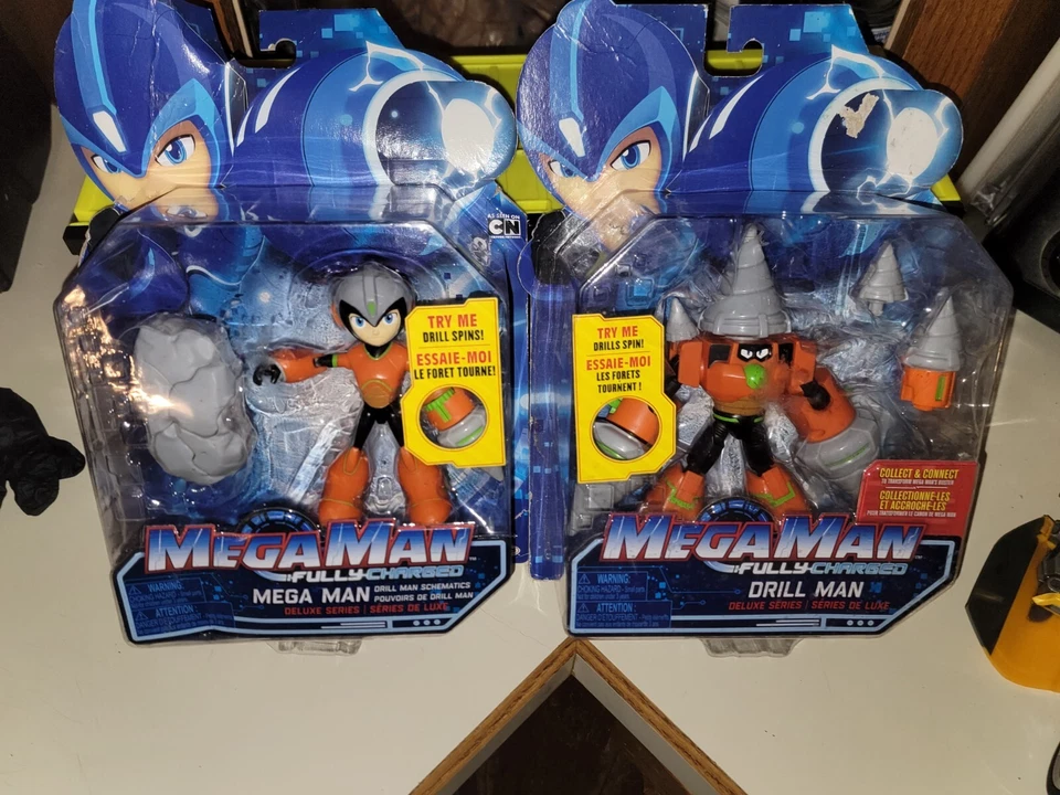 Figuras de ação Mega Man totalmente carregadas 7 polegadas Deluxe Drill Man - Imagem 1 de 3