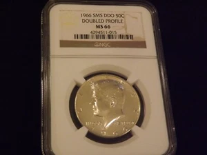 1966  50C       Kennedy   Half Dollar   DDO        NGC  MS 66 - Picture 1 of 2