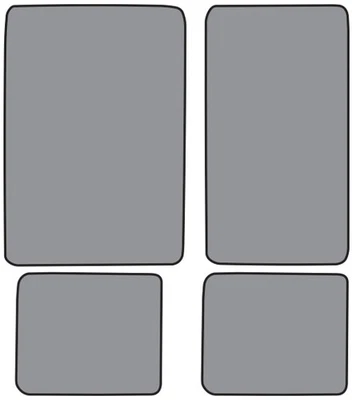 Alfombrilla negra para Ford Bronco 1974-1977 4 piezas (FM40F FM18R) 801 Cutpile Foto 1 de 4