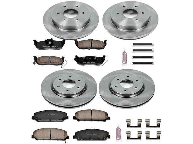 Kit de pastillas de freno delanteras y traseras y rotor para Infiniti QX56 WH695VB 2006-2007 Foto 1 de 1