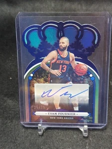 2022-23 Panini Crown Royale Evan Fournier Crown Auto Blue 25/75 - Picture 1 of 2