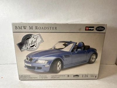 Testors BMW M Roadster Bburago 1:24 Metal Body Model Kit #203 SEALED NEW RARE - Image 1 of 3