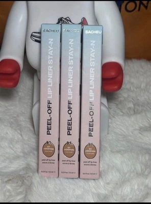 LOTE DE 3 delineadores de labios Sacheu Peel Off Stay-n (mancha) en nOOHde (desnudo) 001 Foto 1 de 3