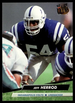 1992 Ultra Jeff Herrod Indianapolis Colts #162 - Image 1 of 2