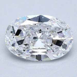 Oval Cut 1.50 CT Cert. GIA Natural Mined Diamond Loose D color SI2 clarity - Picture 1 of 2