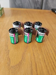 6 x Fujifilm Superia 200 24 exp 35mm Film * Frozen Stored * - Picture 1 of 4