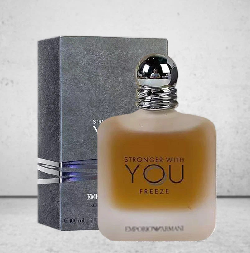 Hommes Eau De Toilette Stronger With You Freeze 100 ML Parfum Spray Nouveau - Photo 1/2