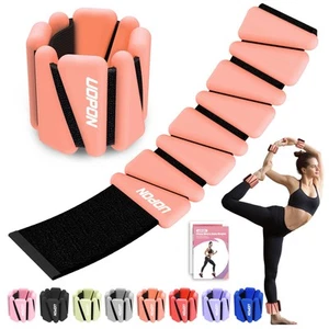 Wrist Ankle Weights for Women Set of 2, Adjustable Silicone Weighted Bangles,... - Picture 1 of 7