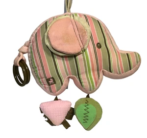 GUND Baby rosa Cord Elefant Plüsch Aktivität Knistern Rassel Krippe Spielzeug Lovey - Bild 1 von 11