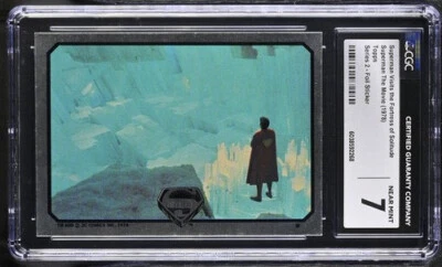 1978 Topps Superman Foil Fortress Of Solitude Rare CGC 7 Only One In PSA Pop - Image 1 of 2