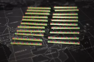20 Lichtleisten ( FAKE ) Kirmes Spur h0. 1:87 - Bild 1 von 2