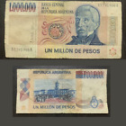 ARGENTINISCHE BANKNOTE 1000000 Pesos Ley P. 310a sehr guter Zustand Bot 2514 1982