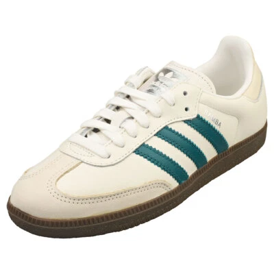 adidas Samba OG Donna - Sneakers Casual Pelle Bianco Verde - 38 EU - Immagine 1 di 4