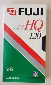 NEU Original Fuji hochwertige HQ T-120 NFL Edition VHS Videokassette. 6 Stunden EP. - Bild 1 von 7