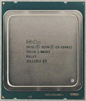 Intel Xeon E5-2680 V2 E5-2680V2 2.8GHz 10-Core 25MB LGA2011 CPU Processor - Image 1 of 2