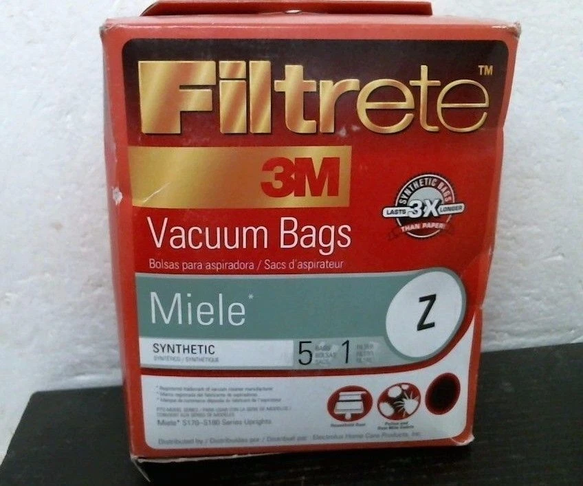 3M Filtrete 68707 Vacuum Bags, For MIELE Style Z, 5 bags + 1 Filter 32 - Image 1 of 1