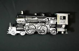 Avon Train Cologne Decanter After Shave Silver Locomotive Atlantic 442 - Picture 1 of 12