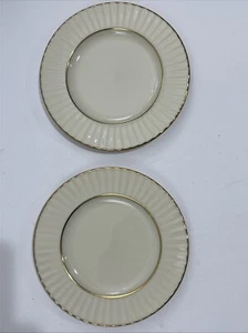 NEW Lenox Temple Collection Citation Gold Trim Set Of 2 Bread Plates 6.5” D - Picture 1 of 7