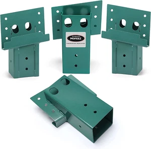 Outdoor Compound Angle Brackets Set 4X4 Inch Heavy Duty Thick Platform Bracket - Picture 1 of 5