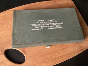 Double-Dummy / Two-Handed Bridge and Whist Board Game 1st Edition 1905 VG copy - Picture 1 of 5