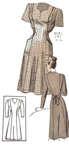 Vestido de día de princesa Marian Martin vintage años 40 años 50 patrón de costura 9173 talla 34 - Imagen 1 de 9