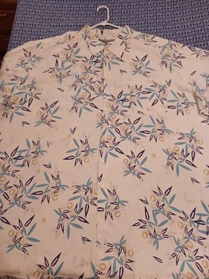 Camisa George Foreman 100% Seda Para Hombres 5XB Grande Retro Hawaiana Informal  Foto 1 de 4