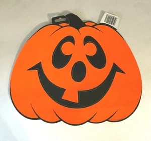 Vintage Beistle Co. Jack-o'-Lantern decorazione da parete fustellata 1991 NUOVO - Foto 1 di 5