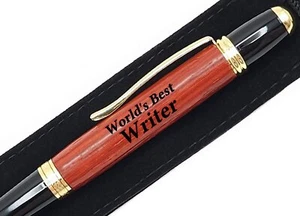 Geschenk für Schriftsteller Weltbester Schriftsteller Geschenk Gravur Stift - Bild 1 von 5