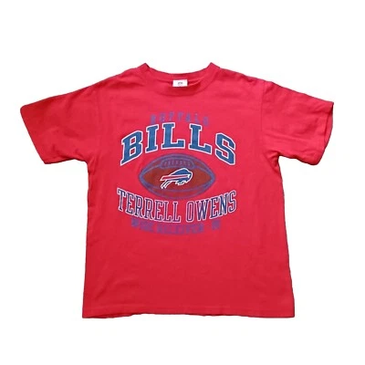Camiseta De Colección Buffalo Bills Para Hombres M Roja Terrell Owens #81 NFL Apperal Manga Corta Foto 1 de 4