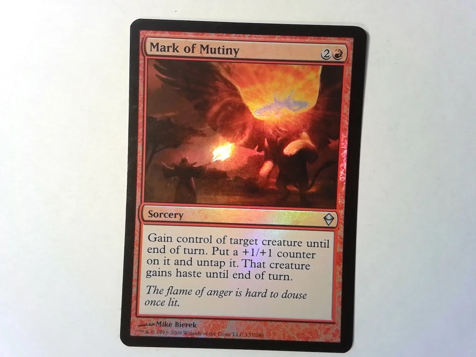Foil Mark of Mutiny	 Zendikar - Magic the Gathering Red - Image 1 of 1