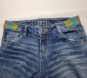 I Jeans By Buffalo Girls Size 6Reg Embroidered Pockets Waist Band 26/26 - Picture 1 of 9