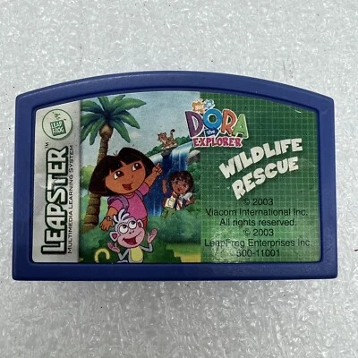 Dora The Explorer Leap Frog Leapster Wildlife Rescue Game Cartridge Only - Image 1 of 2