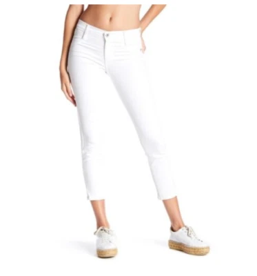 Pantalones de mezclilla elásticos blancos James Jeans Anthropologie ~ Talla 26 ~ TWIGGY CROP a56 Foto 1 de 4
