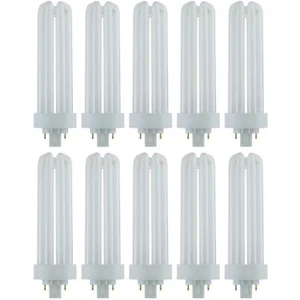 10 Pack Sunlite 42 Watt PLT 4-Pin Triple Tube, GX24Q-4 Base, Soft White - Picture 1 of 2