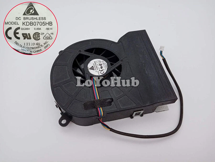 For HP CQ1-1125 CQ1-1028 CQ1-1007 CPU cooling fan KDB0705HB DC5V 4-Pin  - Image 1 of 4