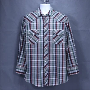 Camicia western multicolore Roper Pearl Snap poli cotone uomo misura grande - Foto 1 di 18