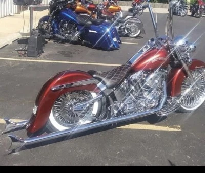 6" Stretched Sweeper Fender Rear For Harley Heritage Softail Classic FLSTC 86-17 - Image 1 of 4