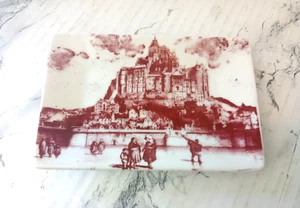 Vintage "Abbaye du Mont-Saint-Michel (Frankreich) Porzellan Schale 5" x 3,25" - Bild 1 von 5