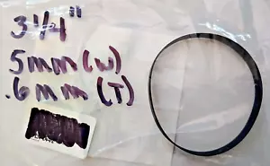 Una correa de repuesto plana de goma para audio/video de 3,25 pulgadas (83 mm x 5 mm x 0,6 mm) - Imagen 1 de 2