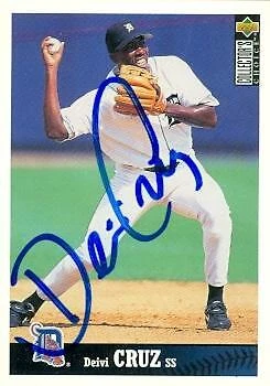 Deivi Cruz autographed Baseball Card Detroit Tigers 1997 Upper Deck Rookie #338 - Image 1 of 1