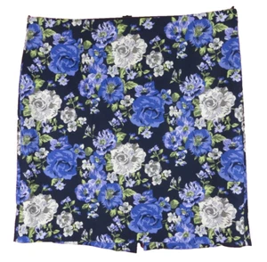 SK12711- NEW CHARTER CLUB Womens Cotton Pencil Straight Skirt Floral Multi 20W - Picture 1 of 7