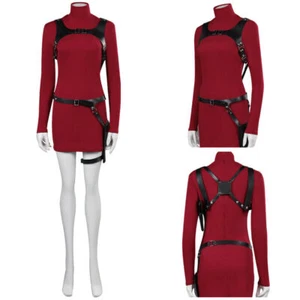Ada Wong Christmas Cosplay Costume Party Performance Dress Around The Game - Picture 1 of 17