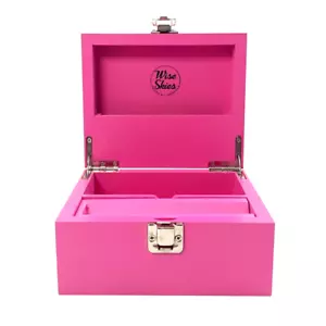 Pink Wooden Mini Rolling Box Stash Smoking Box Girly Rolling Accessory - Picture 1 of 5